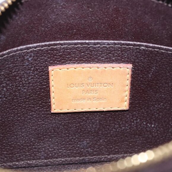 LOUIS VUITTON Monogram Vernis Pochette Cosmetic PM Amarante M91495 Auth 123448 - Picture 10 of 15
